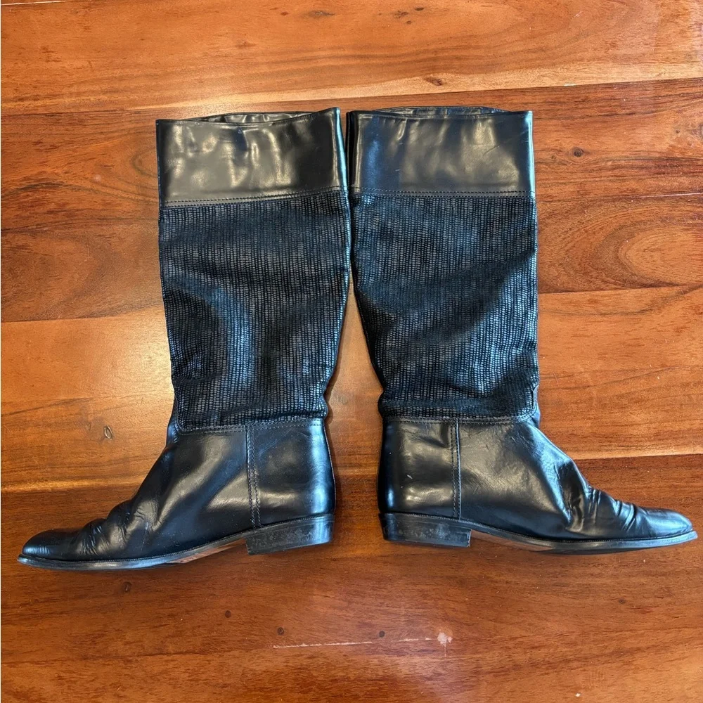 Vintage Bally Black Riding Boot - Picture 3 of 12